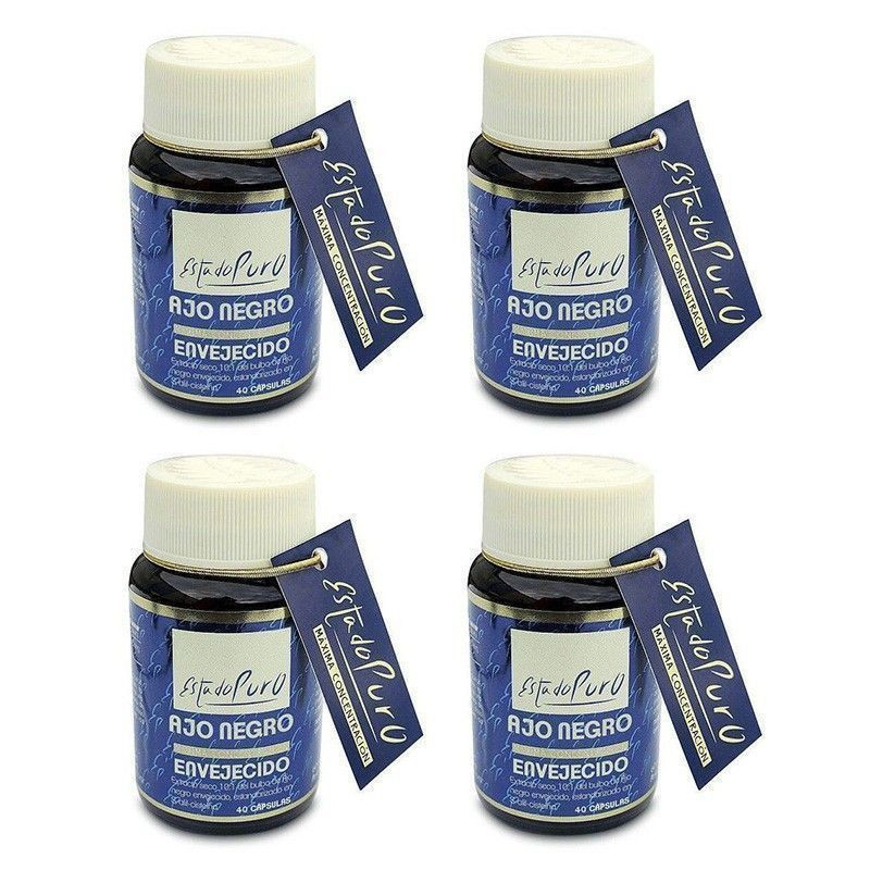 Ajo negro envejecido Estado Puro Pack 4 x 3 - Tongil - 160 cápsulas