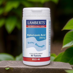 Ácido Alfa Lipoico 300 mg (Alpha Lipoic Acid) - Lamberts - 90 comprimidos