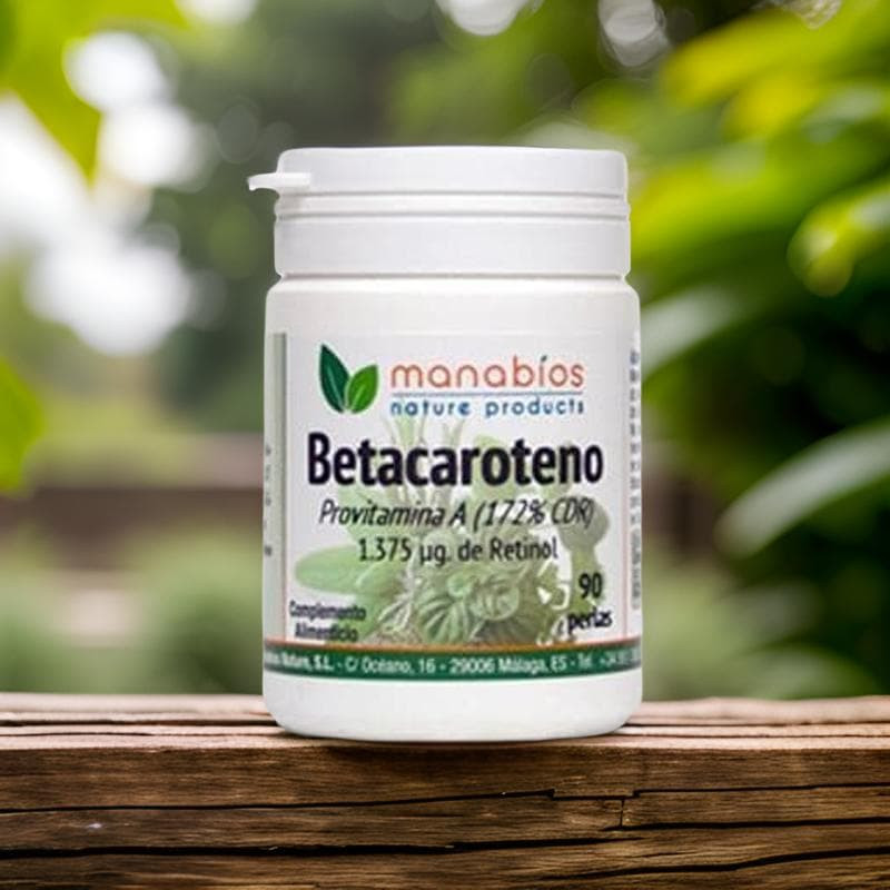 Betacaroteno 1.375µg de Retinol - Manabios - 90 perlas