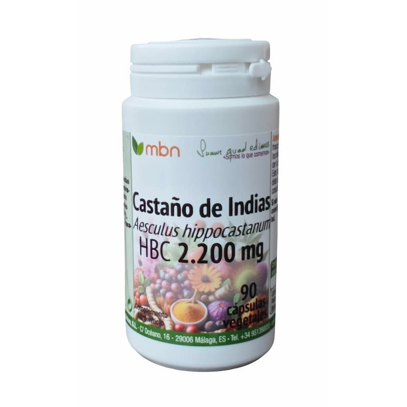 Castaño de Indias 2.200 mg - Manabios - 90 cápsulas vegetales
