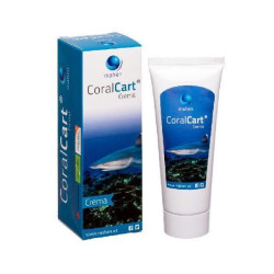 Pack x 3 CoralCart Crema Mahen: caja y tube de crema CoralCart con imagen marina y tibia.