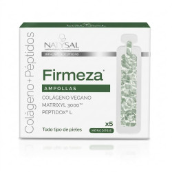 Ampollas FirmEza de colágeno y péptidos Natysal, caja con 5 monodosis para todo tipo de pieles