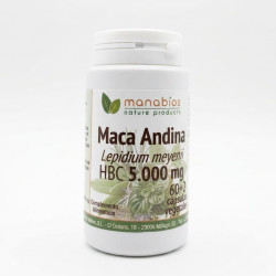 Maca 5.000 mg  - Manabios - 60 + 2 cápsulas vegetales
