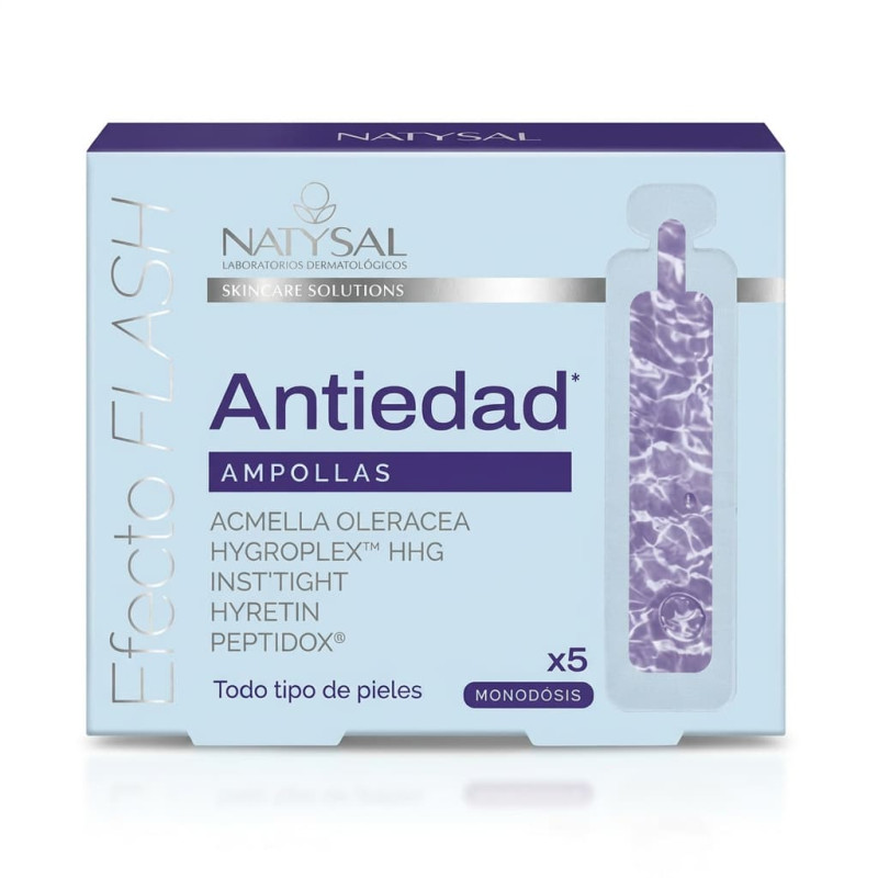 Ampollas Antiedad Efecto Flash - Natysal - 5 monodosis